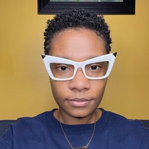 Stylish White Cat-Eye Glasses